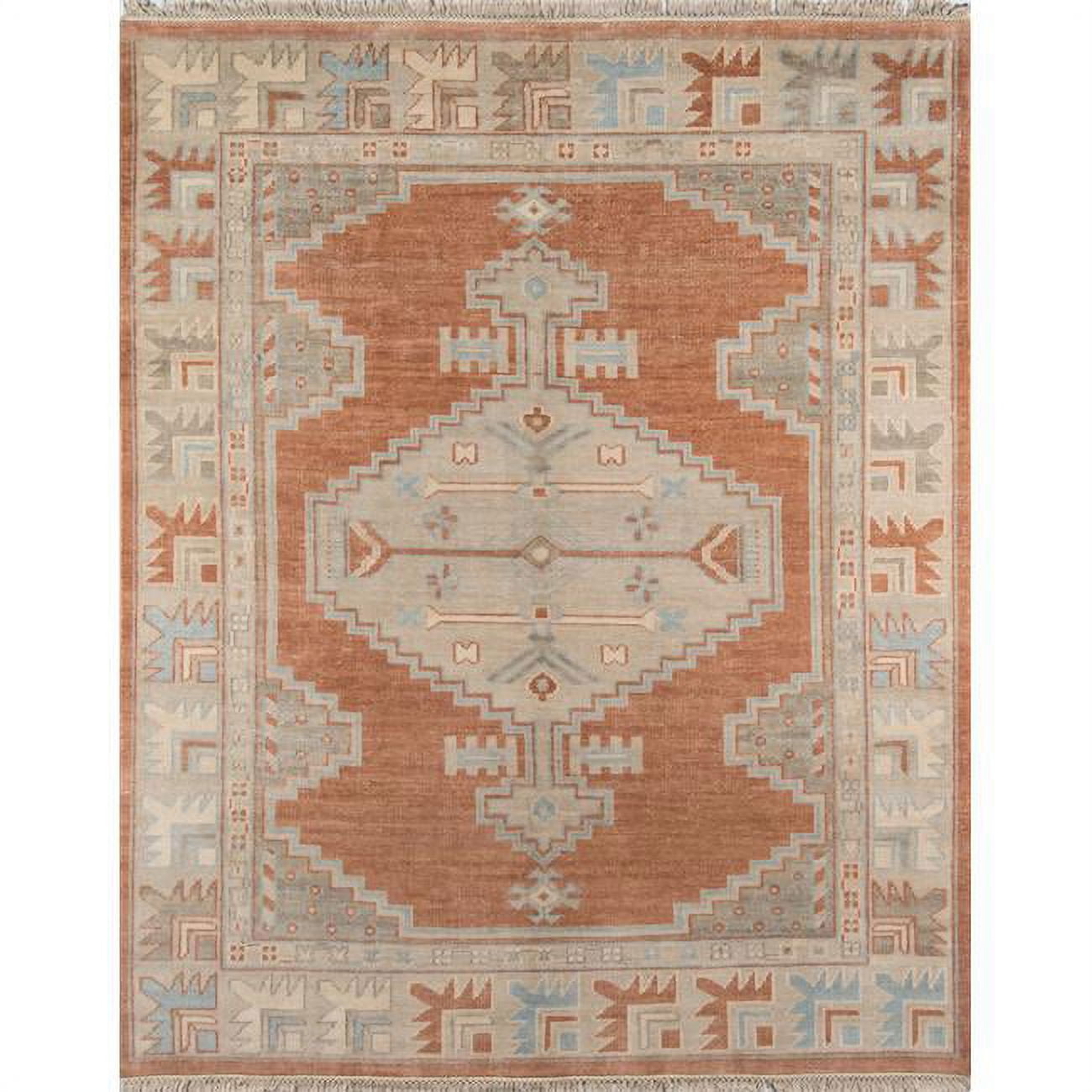 Erin Gates by Momeni Concord Walden Hand Knotted Wool Rust Area Rug 2'6