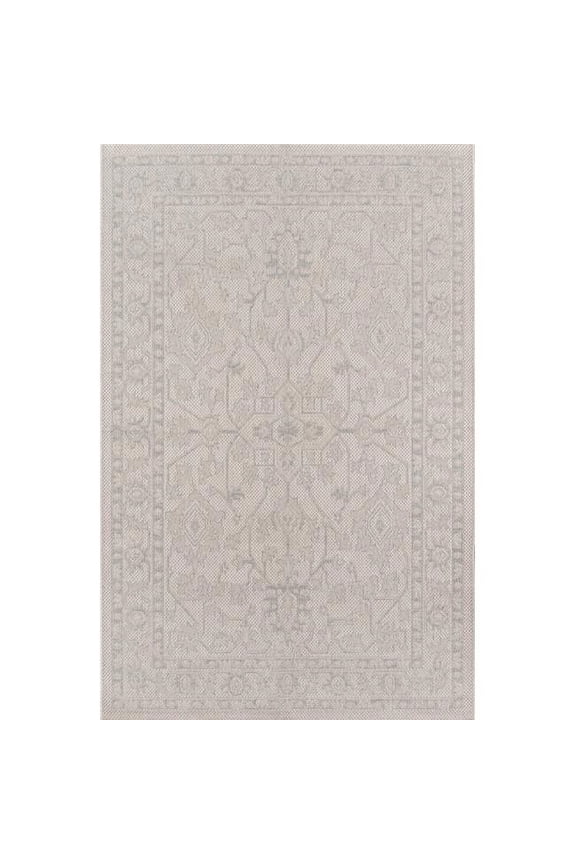 Downeast Boothbay Area, Indoor/Outdoot, Outdoor Rug, 3'11" X 5'7", Grey