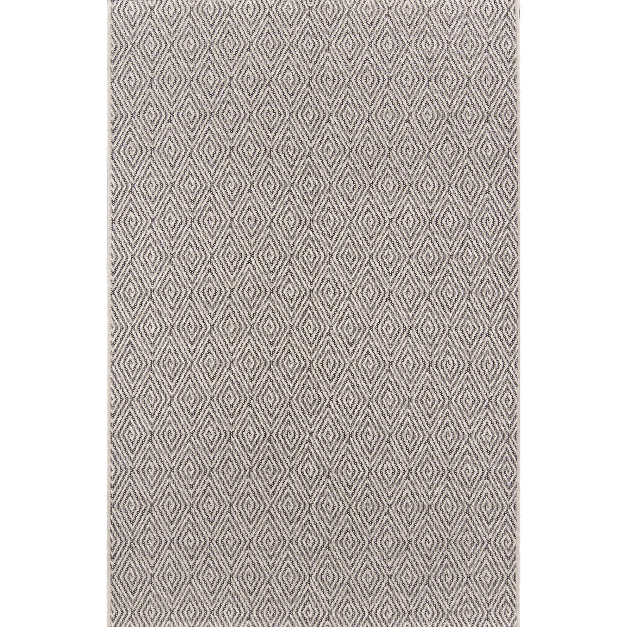Charcoal Geometric Handmade Synthetic Tufted Area Rug - 3'11"x5'7"
