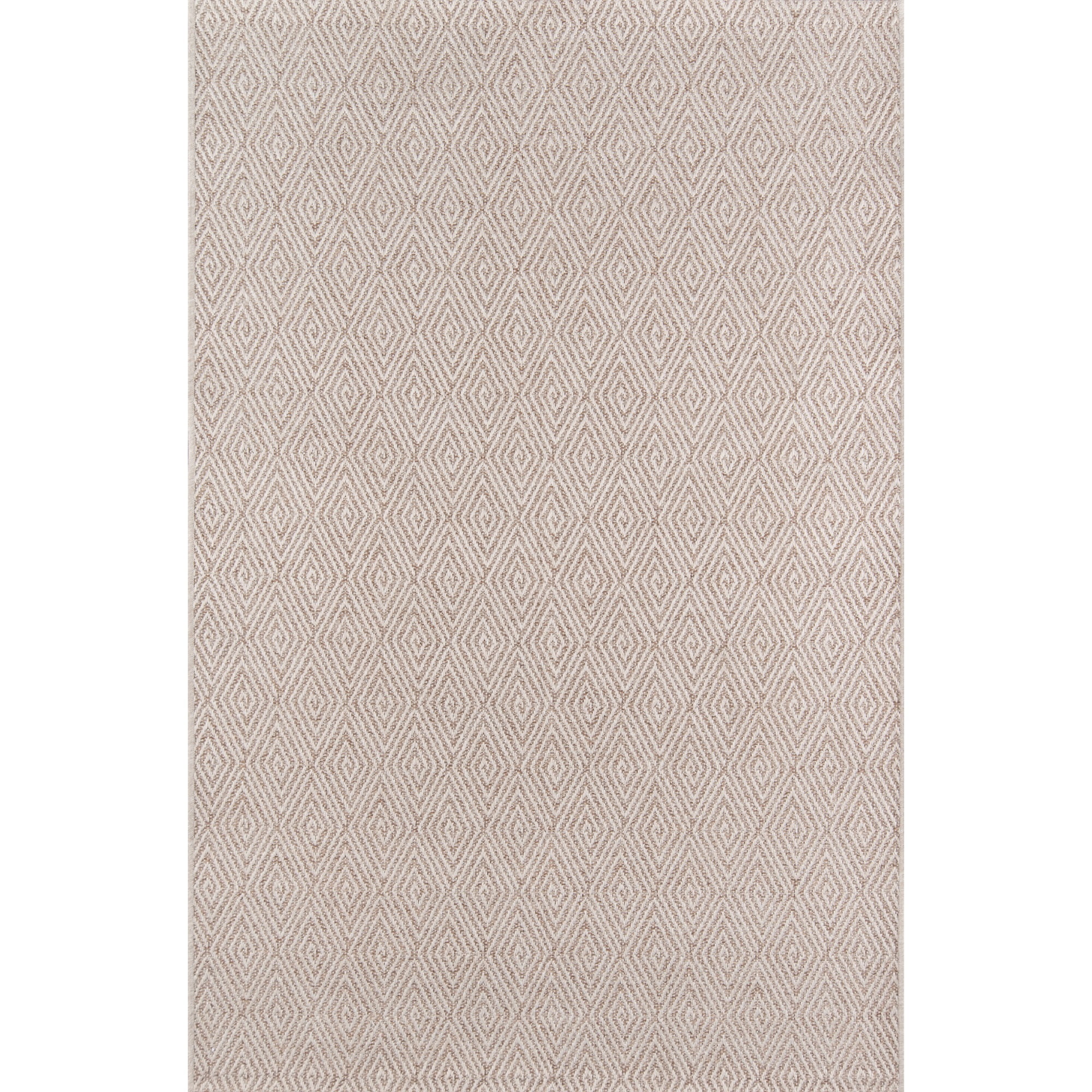 Natural Geometric Easy Care Indoor/Outdoor Runner Rug