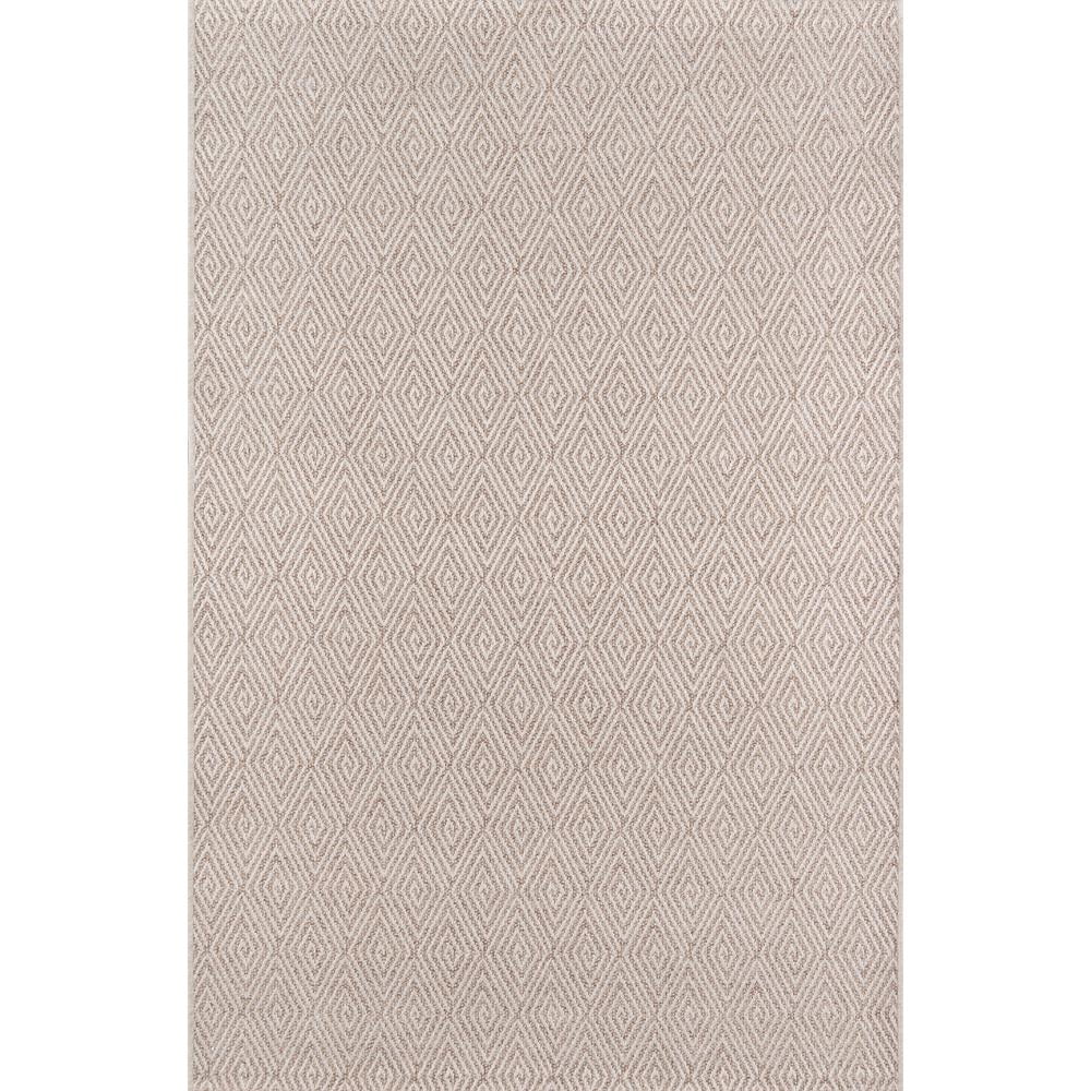 Natural Geometric Pattern Rectangular Synthetic Rug 2' x 3'