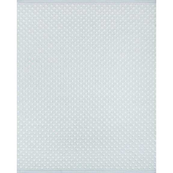 Erin Gates by Momeni Langdon Windsor Blue Hand Woven Wool Area Rug 3'9" X 5'9"