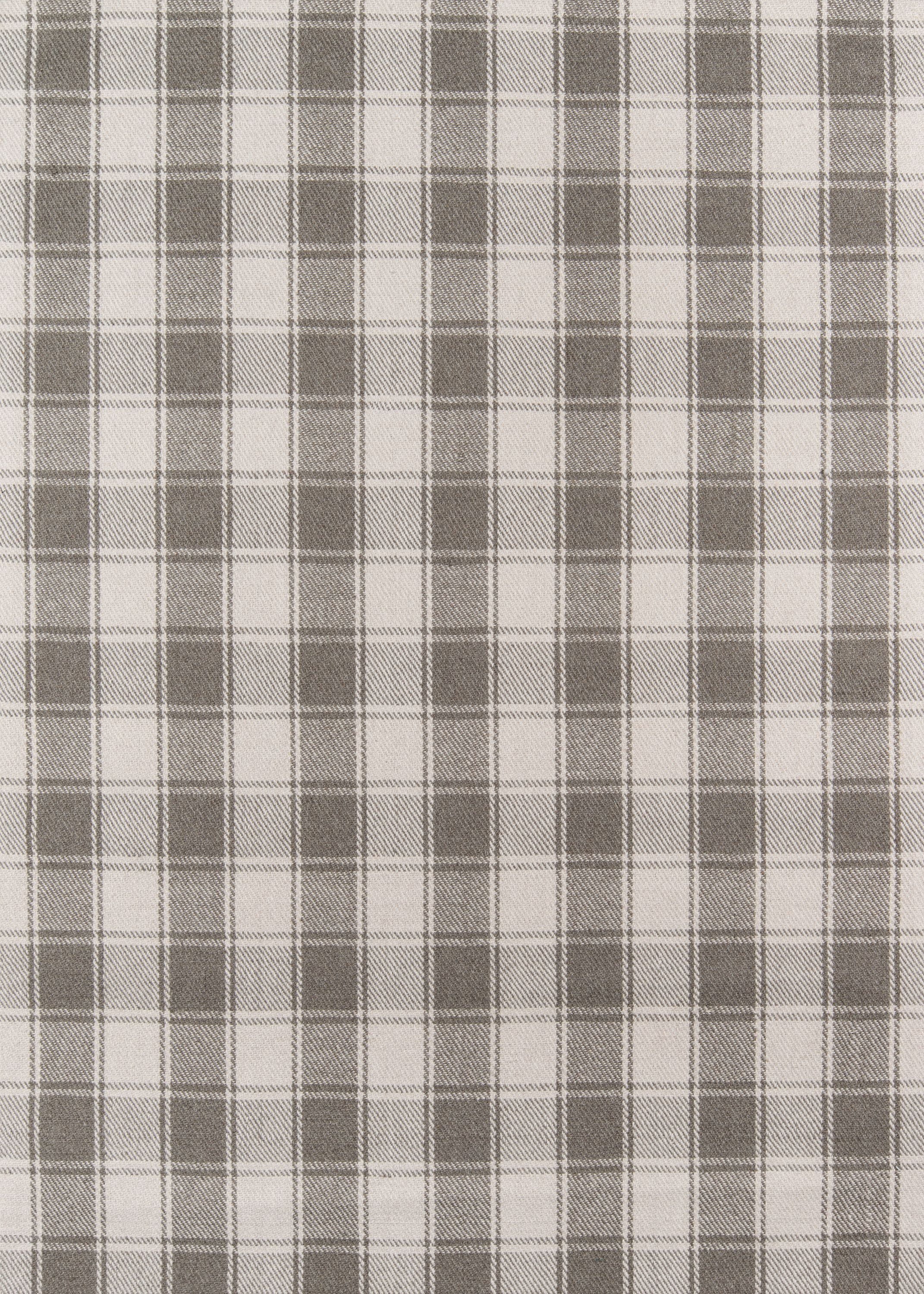 Handwoven Gray Wool Rectangular Area Rug, 5' x 8'