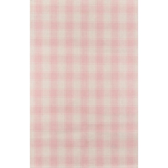 Erin Gates by Momeni Marlborough Charles Pink Hand Woven Wool Area Rug 2' X 3'