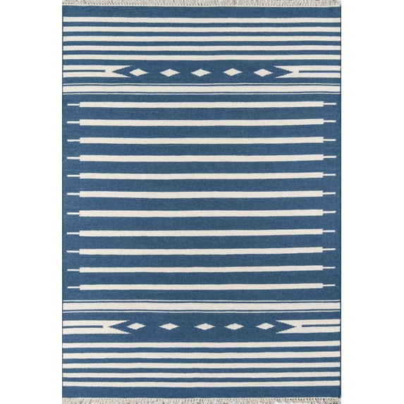 Erin Gates by Momeni Thompson Billings Denim Hand Woven Wool Area Rug 2' X 3'