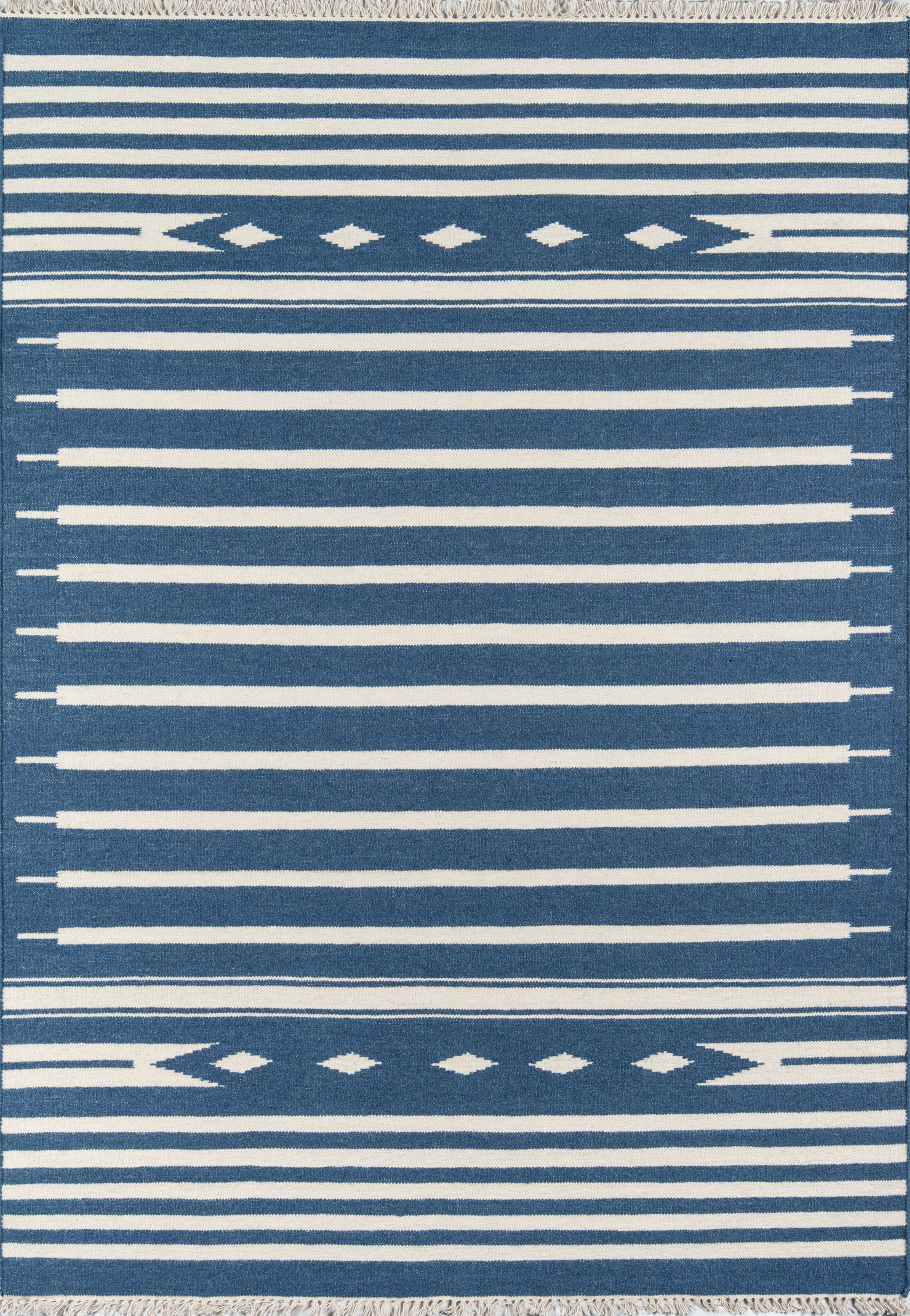 Erin Gates by Momeni Thompson Billings Denim Hand Woven Wool Area Rug 7'6" X 9'6"