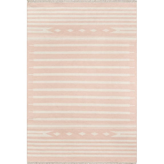 Erin Gates by Momeni Thompson Billings Pink Hand Woven Wool Area Rug 7'6" X 9'6"