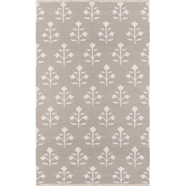 Erin Gates by Momeni Thompson Grove Grey Hand Woven Wool Area Rug 5' X 7'6"