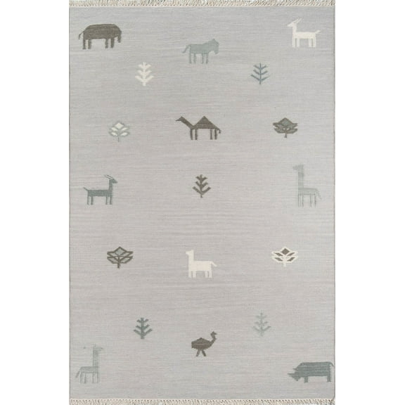 Erin Gates by Momeni Thompson Porter Grey Hand Woven Wool Area Rug 2'3" X 8' Runner