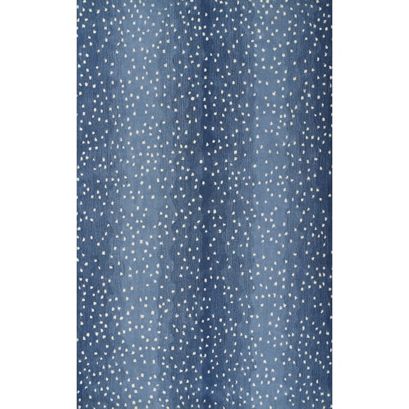 Erin Gates by Momeni Woodland Antelope Hand Tufted Wool Contemporary Denim Area Rug 7'9" X 9'9"