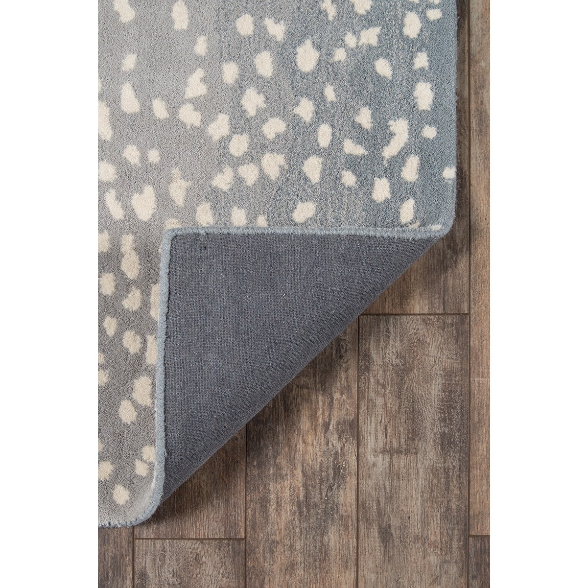 Hand-Tufted Blue and Gray Wool Rectangular Area Rug
