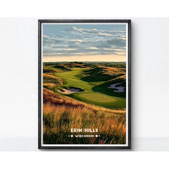 Erin Hills Golf Course Wall Art Print