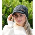 thumbnail image 1 of Erin Knitwear Traditional Cable Knit Wool Beanie, Dark Gray, One Size, 1 of 5