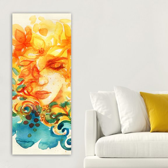 Erin - Multicolor - Celestial - Decorative Canvas Painting
