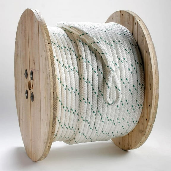 Erin Rope 5/8 In X 1200 Ft Composite Double Braid Pulling Rope With Factory Spliced Pulling Eyes