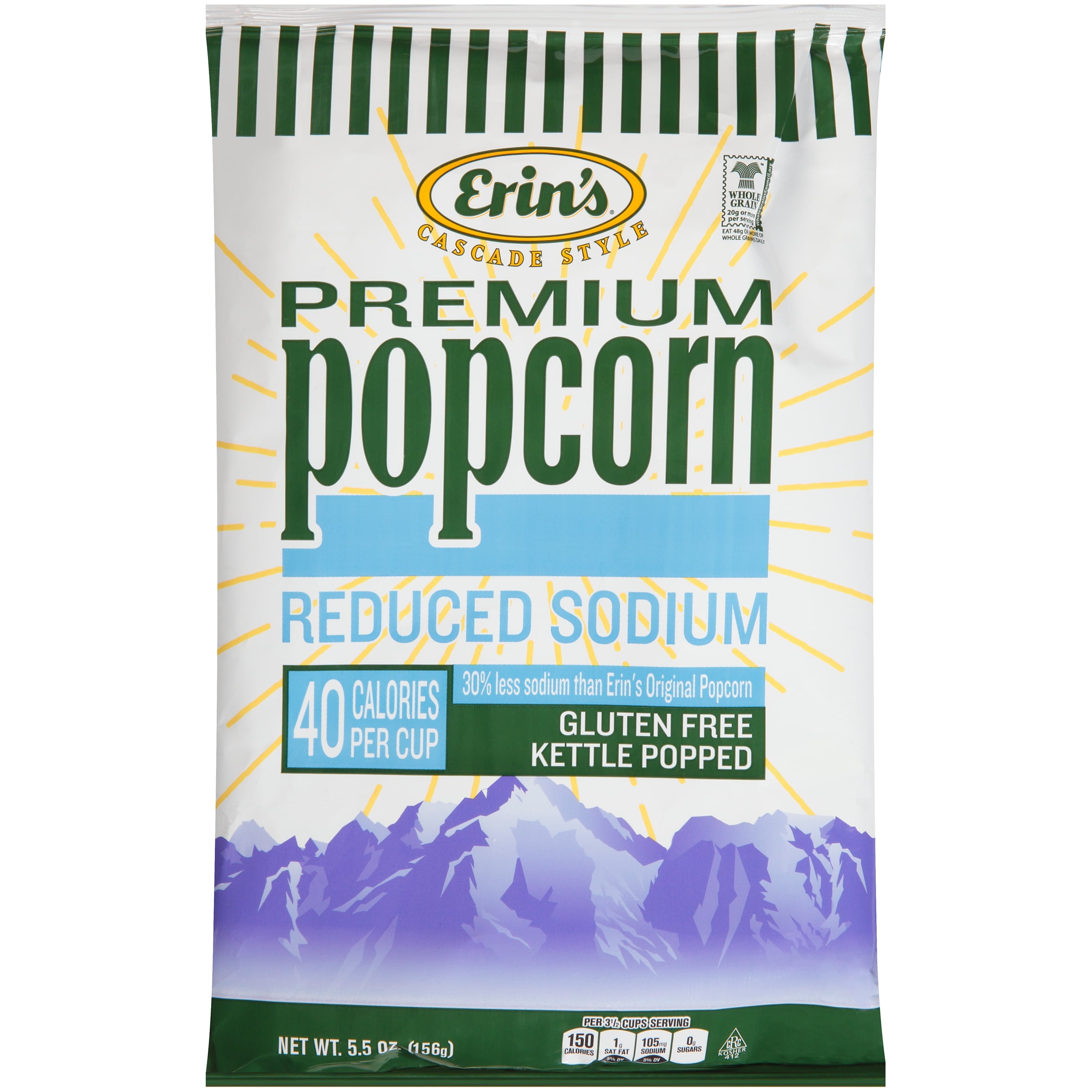 Erin's Cascade Style GlutenFree Reduced Sodium Kettle Popped Original