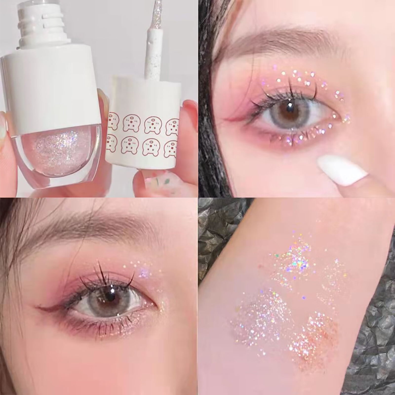 Erinde Liquid Glitter Eyeshadow Eyeliner Korean Makeup Tear Drop