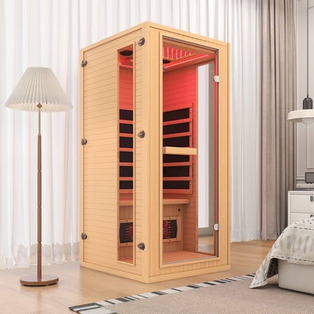 Erinnyees 1 Person Infrared Sauna, Full Spectrum Sauna for Home, Indoor Dry Saunas