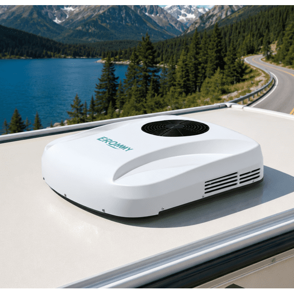 Erinnyees 10000 BTU RV Air Conditioner – Non-Ducted, Ultra Quiet, Low-Profile Design, Auto Swing Airflow, Low Power Consumption for RVs, Trucks, Campers