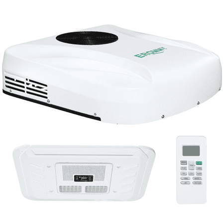 Erinnyees 10000 BTU RV Air Conditioner with Heat Pump – Non-Ducted, Ultra Quiet, Low Power Consumption, Auto Swing Airflow for RVs, Trucks, Campers