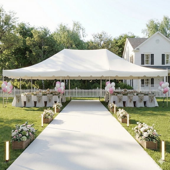Erinnyees 20x30ft Party Tent, Heavy Duty Canopy Tent with Carry Bags, PVC Fire Retardant Outdoor Canopies for 120 People, Events, Weddings