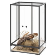 Erinnyees 67 Gallon Reptile Terrarium with Top Screen Ventilation, Snake Habitat with Heating Pad Space, Front Opening Reptile Vivarium with Sliding Cable Outlet for Leopard Geckos, Snakes, Turtles