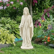 Erinnyees Blessed Virgin Mary Garden Statue, 29.4" Tall Outdoor Sculpture for Patio and Yard