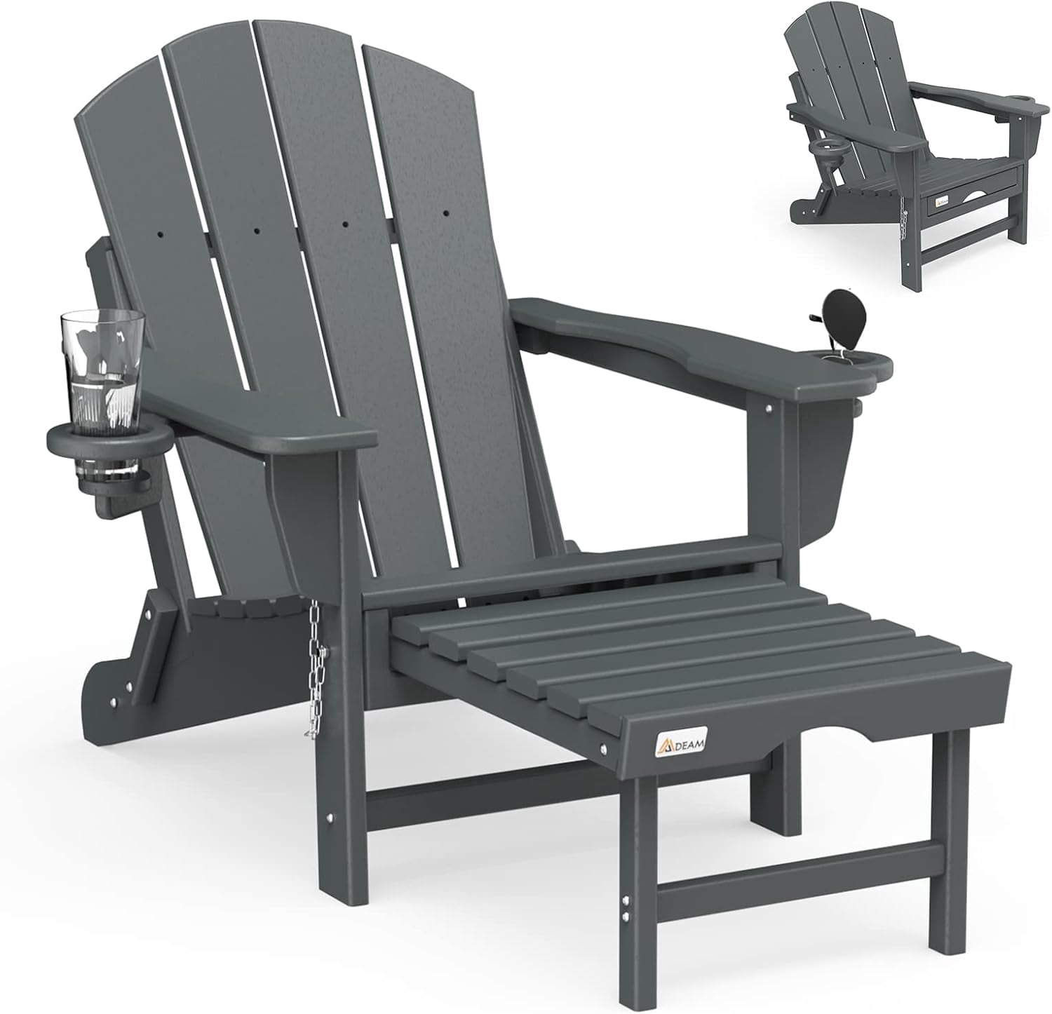 ASPLUND アウトドアチェア グレー 2脚セット 送料込み❗️ 角度が