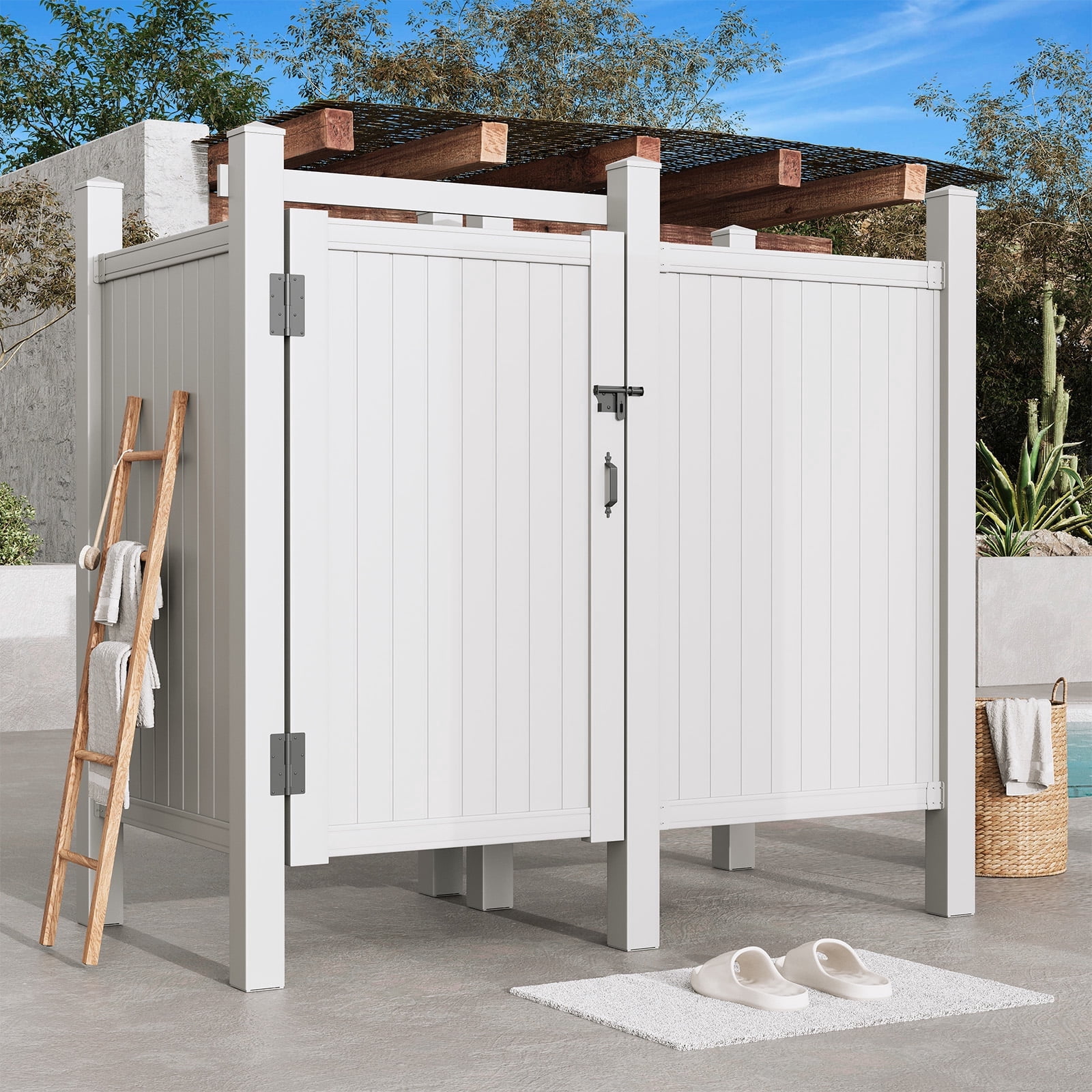 Erinnyees Outdoor Shower Enclosure with with changing room ...