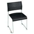 thumbnail image 1 of Regency Eris Stack Chair (20 pack)- Black/ Chrome, 1 of 6