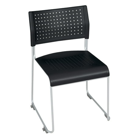 Eris Stack Chair (8 pack)- Black/ Chrome