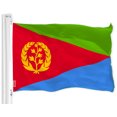 thumbnail image 1 of Eritrea (Eritrean) Flag | 3x5 feet | Printed 150D – Indoor/Outdoor, Vibrant Colors, Brass Grommets, Quality Polyester, Much Thicker More Durable Than 100D 75D Polyester, 1 of 4
