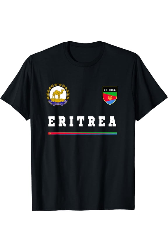 Eritrea Sport/Soccer Jersey Tee Flag Football Eritrean T-Shirt