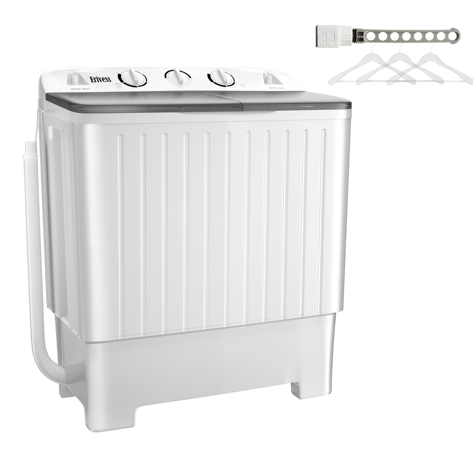 Erivess Portable Twin Tub Washing Machine, Buy 1(washer) Get 1(Dry Rack