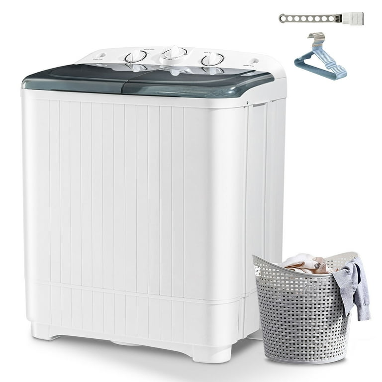 Erivess 20lbs Portable Twin Tub Washing Machine with 12lbs Drain