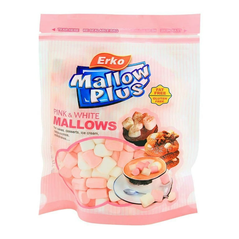 Erko Mallow Plus Fat Free Pink & White Mini Marshmallow (Halal), 70G