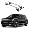 thumbnail image 1 of Erkul 220lbs Roof Rack Cross Bars for 2024-2025 Kia EV9 Wind & Land | Aluminum Crossbars with Anti Theft Lock for Rooftop | Compatible with Flush Rails - Silver, 1 of 7