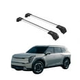 thumbnail image 1 of Erkul 220lbs Roof Rack Cross Bars for Kia EV9 2024-2025 Wind & Land | Aluminum Crossbars with Anti Theft Lock for Rooftop | Compatible with Flush Rails - Silver, 1 of 7