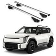 thumbnail image 1 of Erkul 220lbs Roof Rack Cross Bars for Kia EV9 2024-2025 GT-Line | Aluminum Crossbars with Anti-Theft Lock for Rooftop with Raised Rails | Silver, 1 of 7