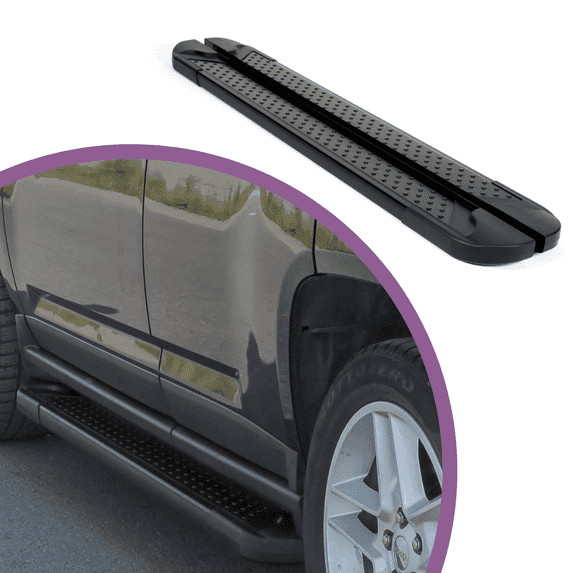 Erkul 5.2" Running Boards for GMC Sierra 2019-2024 1500 Crew Cab, 2020-2024 2500HD 3500HD - Heavy Duty Aluminum Wide Side Steps Nerf Bars | No-Drill Installation | Mounting Brackets Included - Black