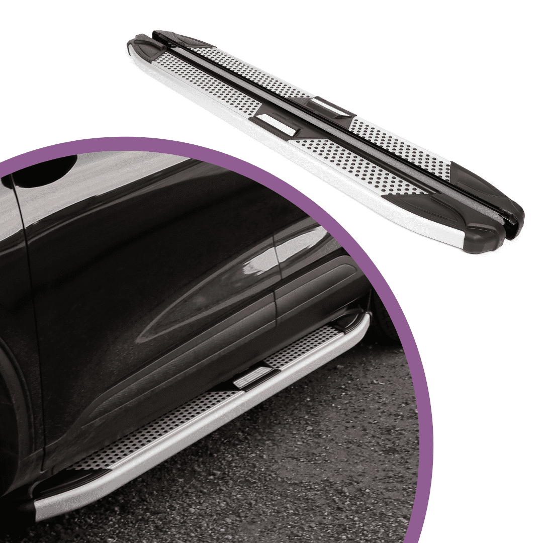 Erkul 5.2" Running Boards for Outlander Sport 2011-2025 - 350 lb Heavy Duty Aluminum Wide Side Steps Nerf Bars | No-Drill Installation | Mounting Brackets Included - Silver