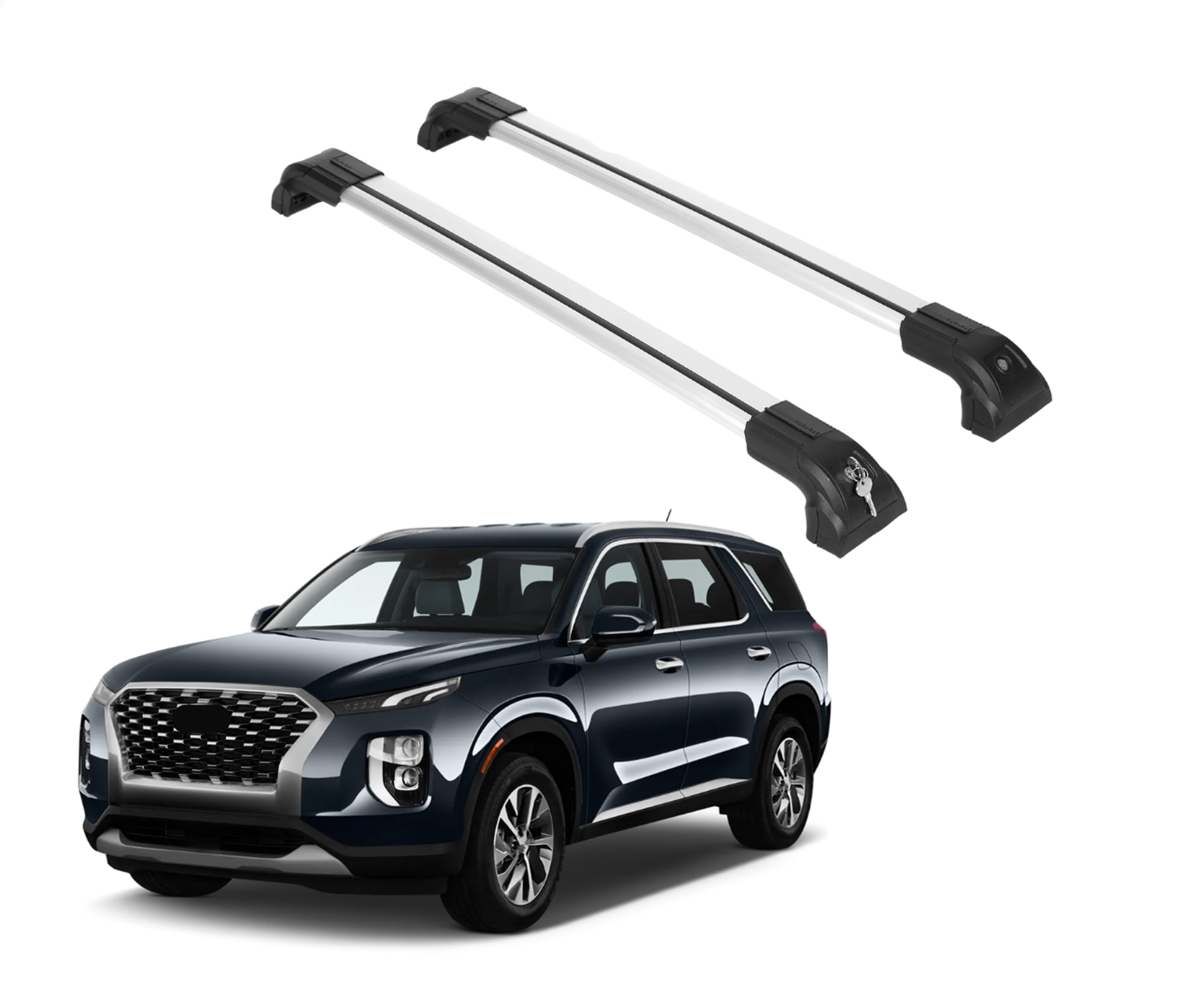 Erkul Strong Roof Rack Crossbar Fits Hyundai Palisade 2019-2024 Metal ...