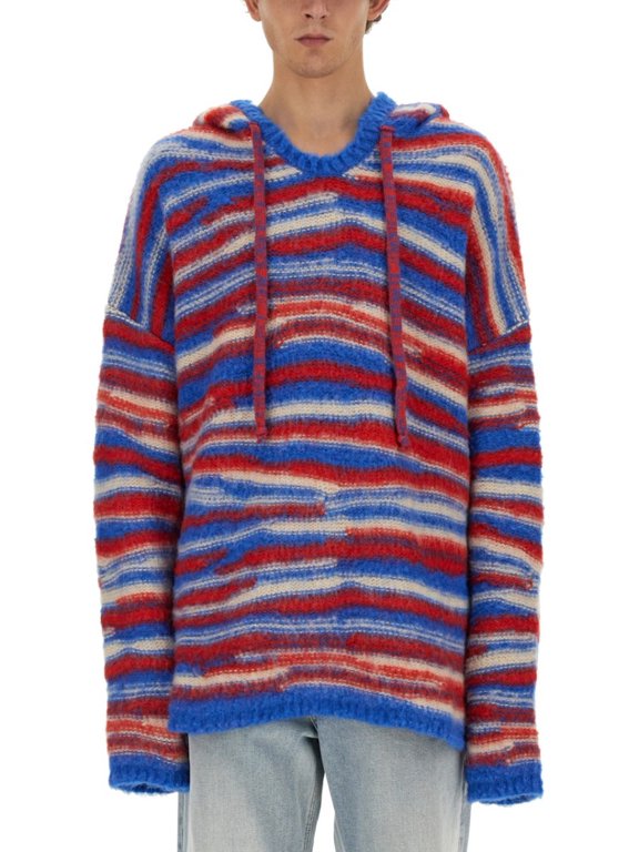 Relaxed Fit Hooded Sweater (Men's)