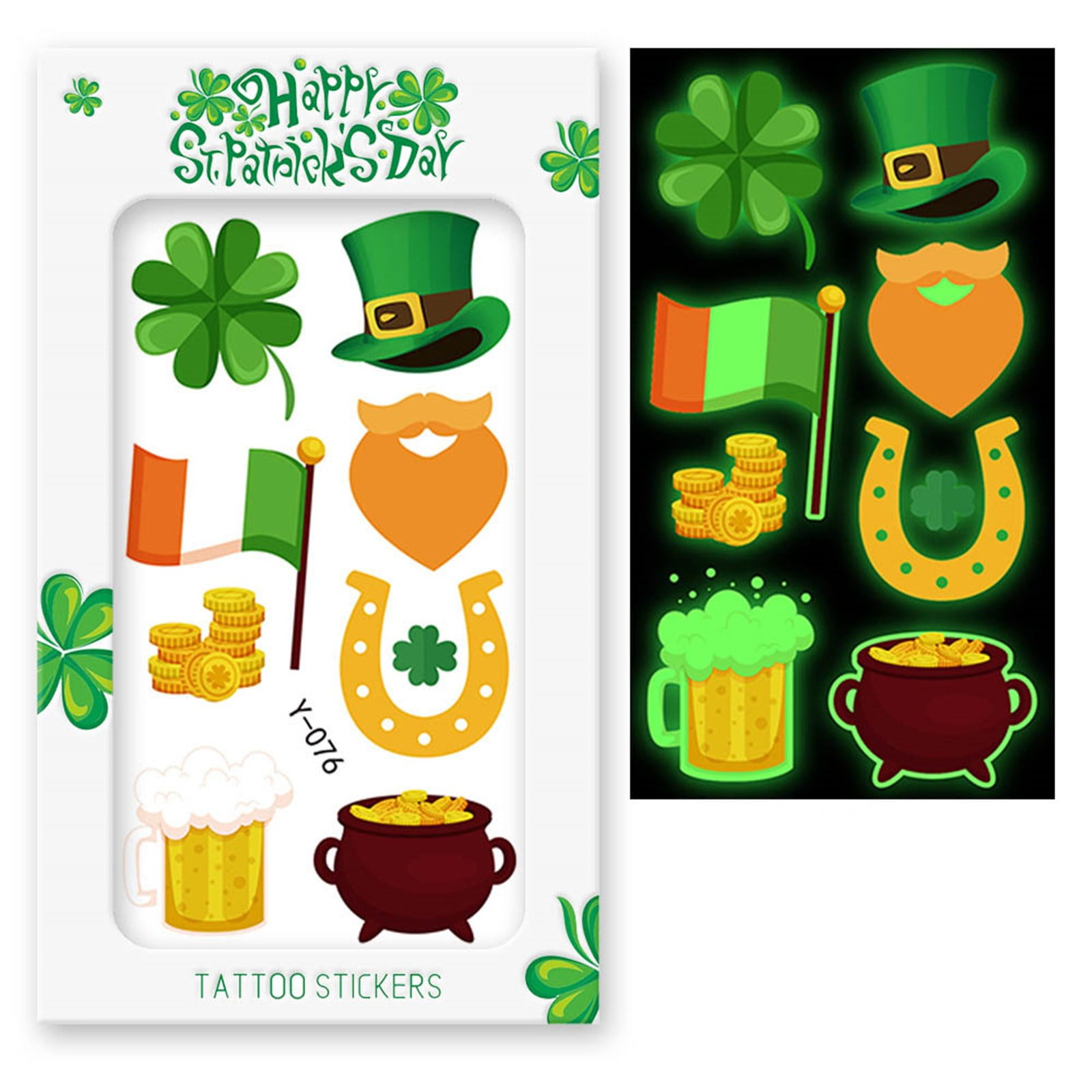 Erland St. Patrick's Day Nail Polish Sequins Soft Pottery Green Jewelry