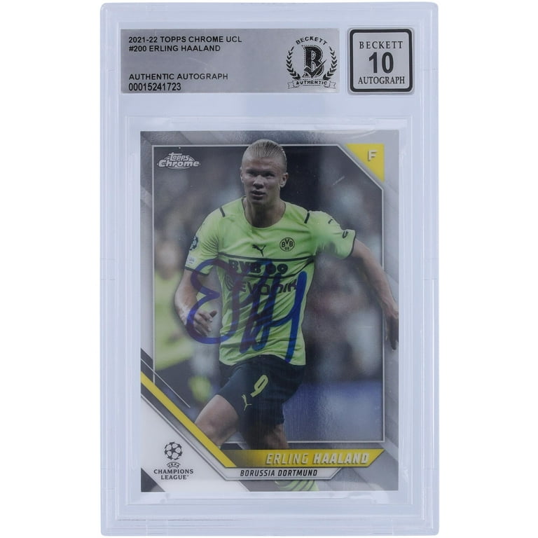 Erling Haaland Borussia Dortmund Autographed 2021-22 Topps Erling Haaland Borussia Dortmund Autographed 2021-22 Topps