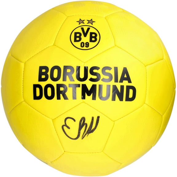 Erling Haaland Dortmund Autographed Logo Soccer Ball - Fanatics Authentic Certified