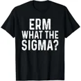thumbnail image 1 of Erm What The Sigma Funny Meme Brainrot Nerd Humor T-Shirt, 1 of 2