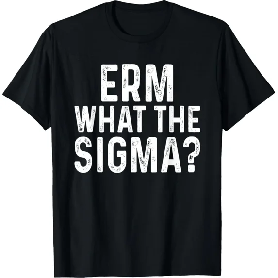 Erm What The Sigma Funny Meme Brainrot Nerd Humor T-Shirt