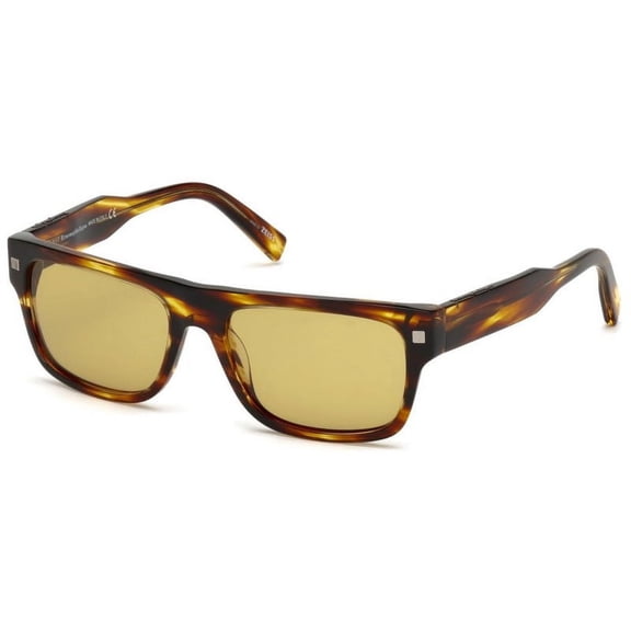 Ermenegildo Zegna Brown Men Sunglasses