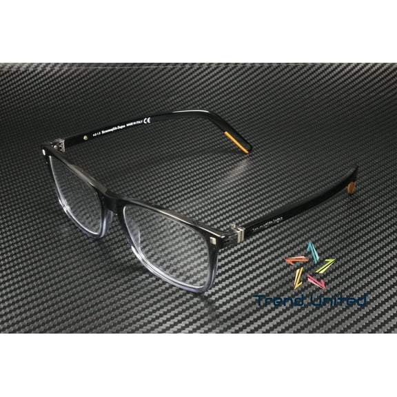 Ermenegildo Zegna EZ5187 005 Black Clear Lens Plastic 56 mm Men's Eyeglasses